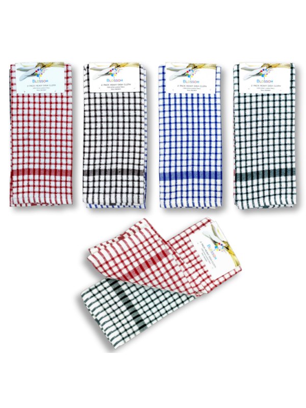 Blossom – 2pk Kitchen Button Terry Dishcloths (45x70cm)