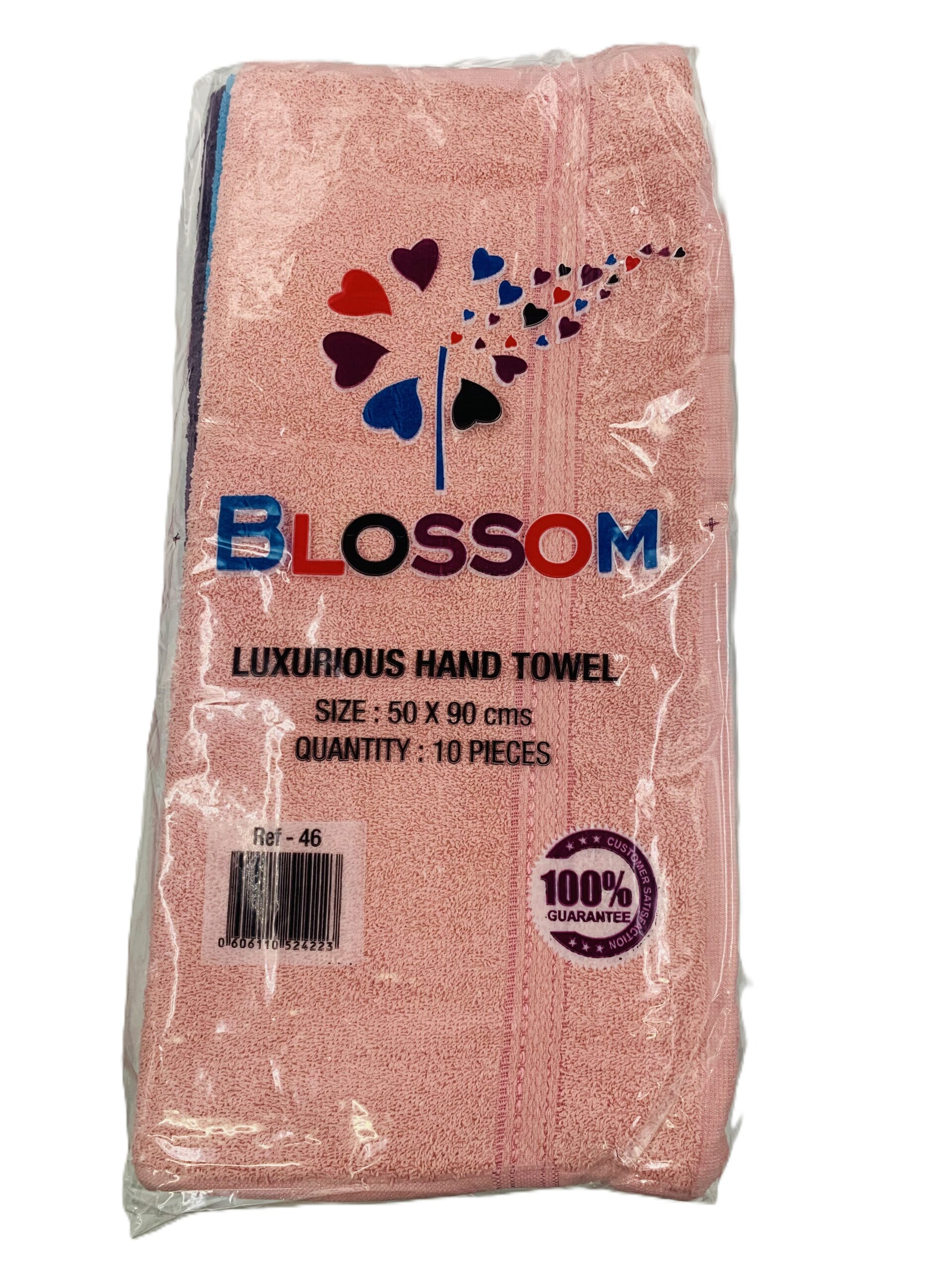 Blossom - 10pk Plain Hand Towel 410 GSM (50x90cm)