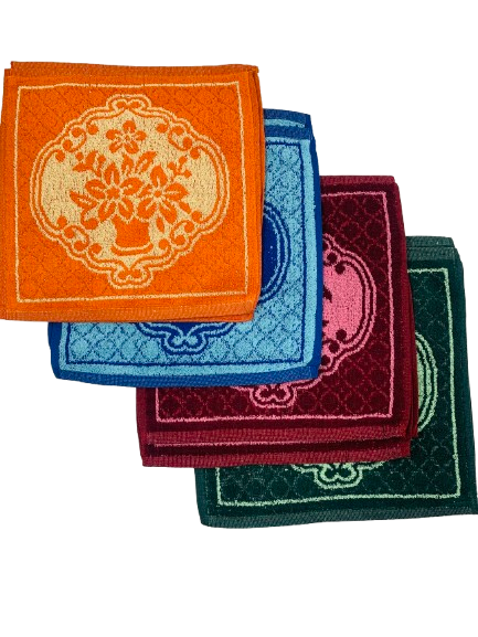 Blossom - 10pk Flower Pot Design Face Towel (37x37cm)