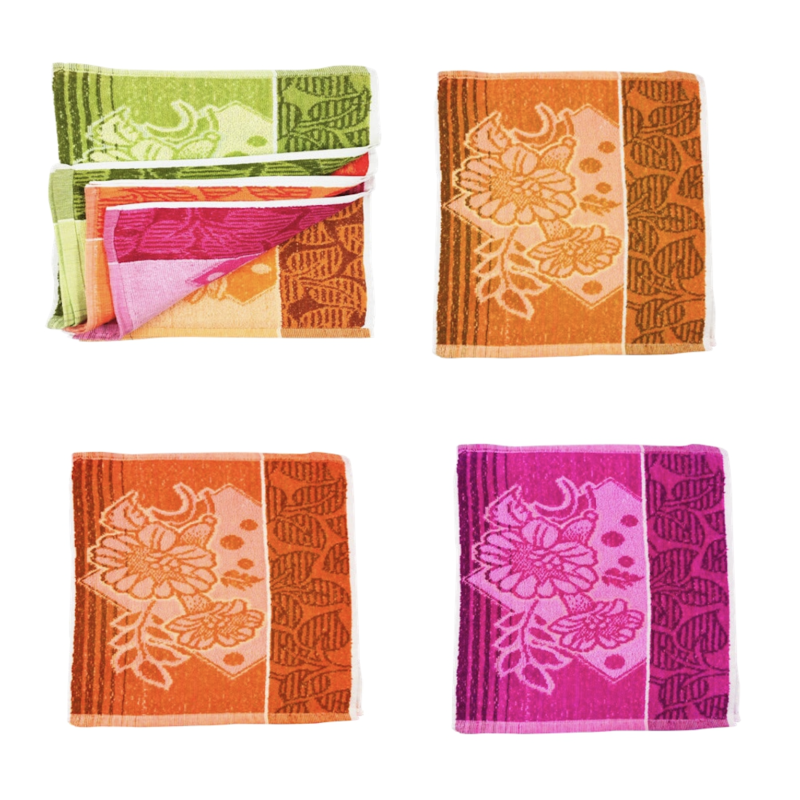 Blossom - 10pk Flower Design Face Towel (37x37cm)