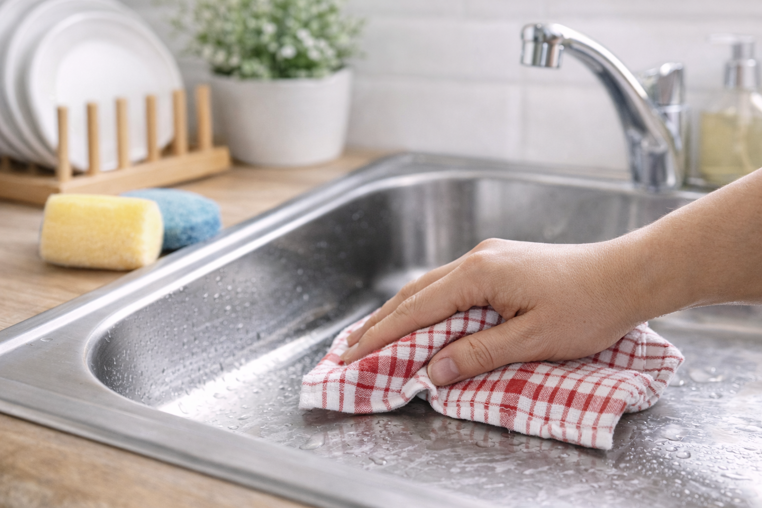 Blossom - 10pk Kitchen Button Terry Heavy Swab (35x35cm)