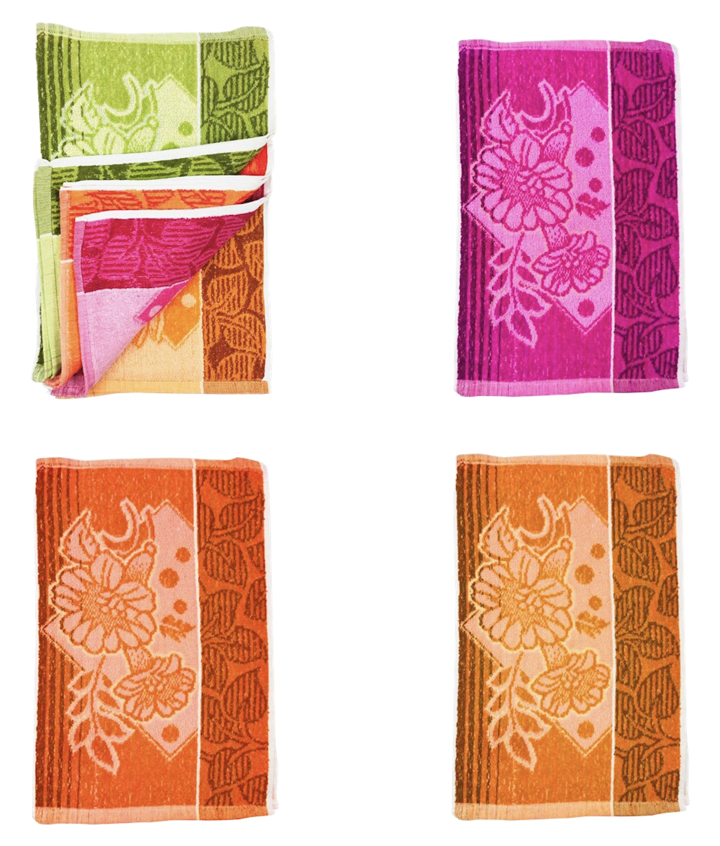 Blossom - 10pk Flower Design Guest Towel (37x55cm)