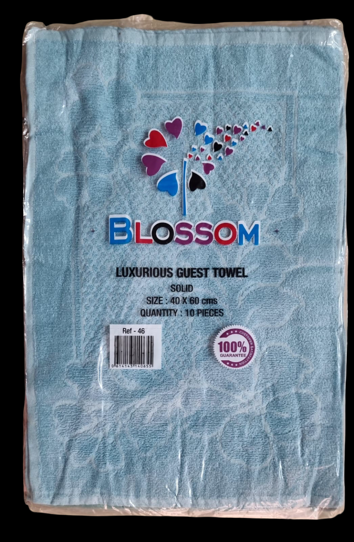 Blossom - 10pk Solid Design Mini Hand Towel (40x60cm)