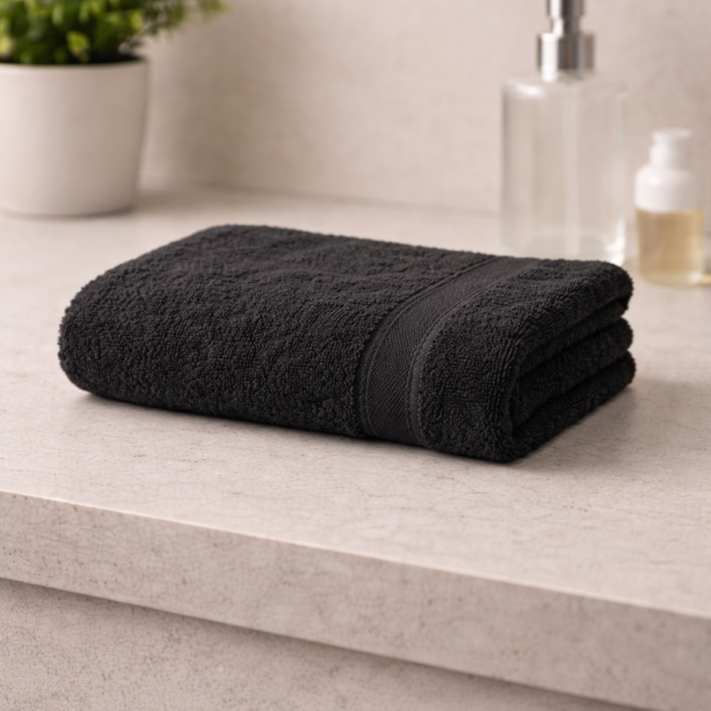 Rainbow - 6pk Black Hand Towel (50x100cm)