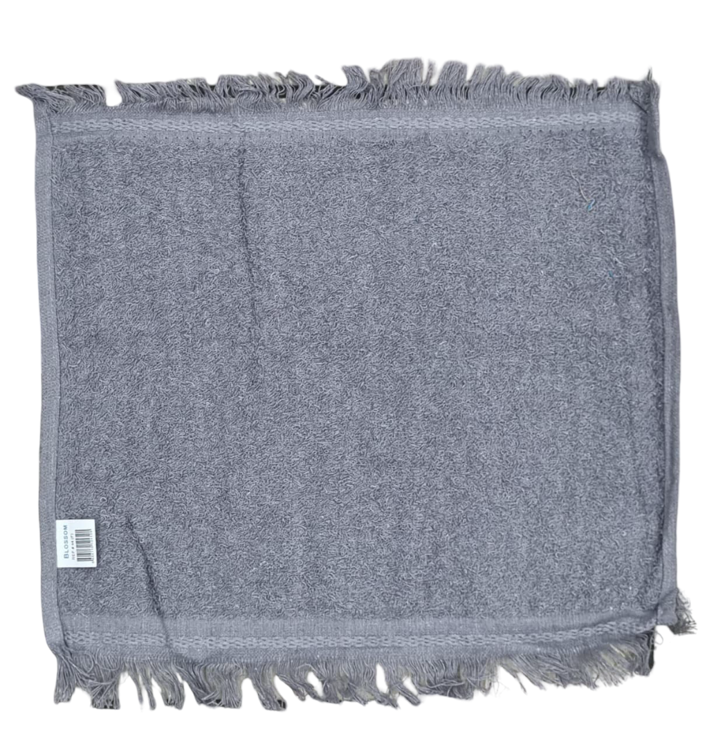Blossom - 10pk Plain Fring Face Towel 455GSM (33x33cm)