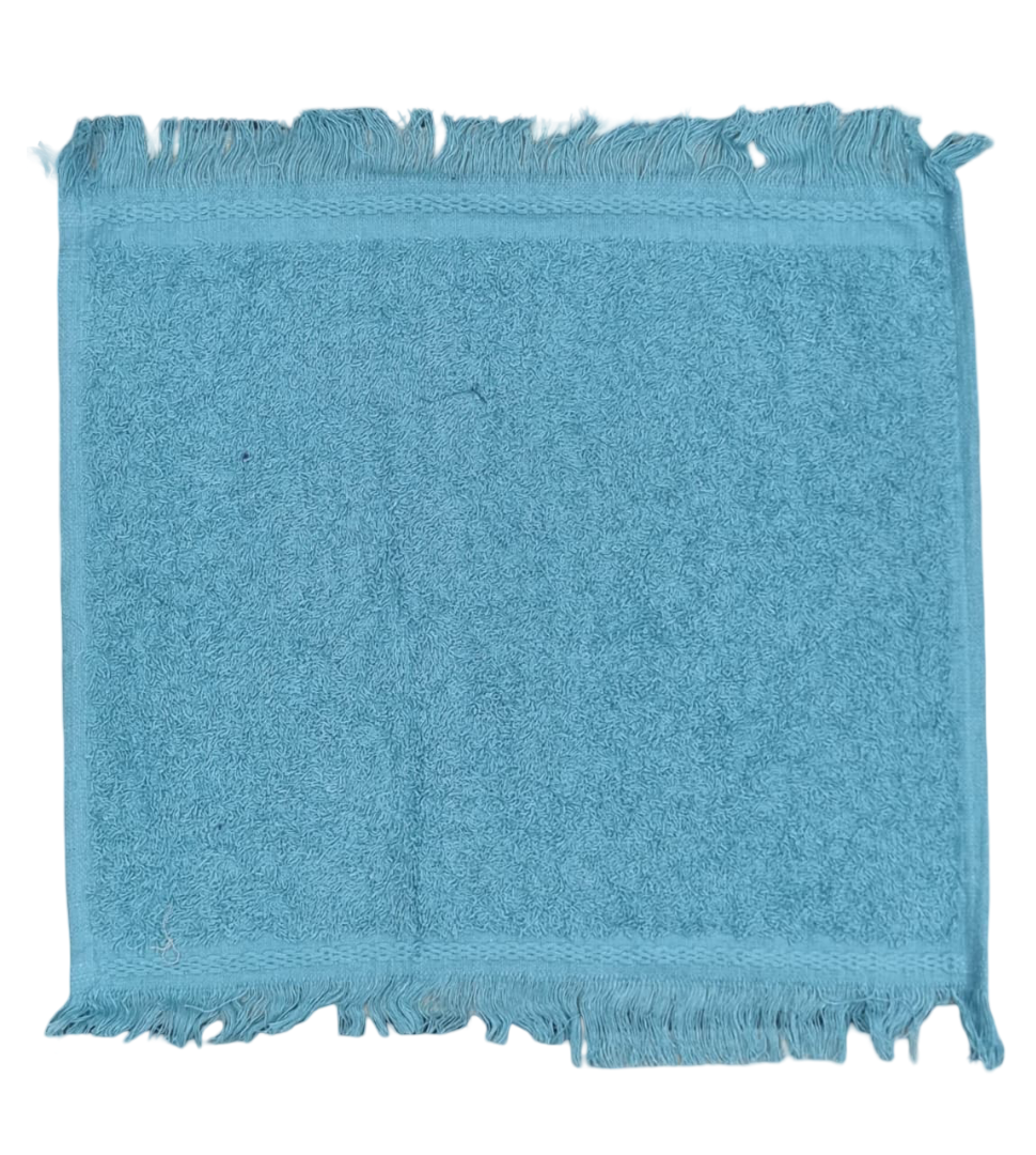 Blossom - 10pk Plain Fring Face Towel 455GSM (33x33cm)