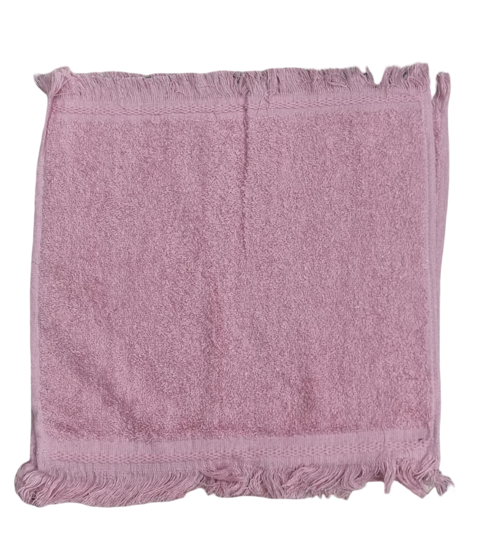 Blossom - 10pk Plain Fring Face Towel 455GSM (33x33cm)